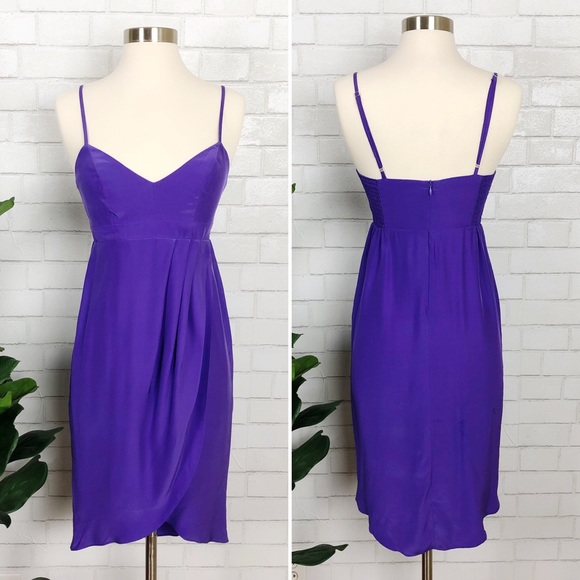 Amanda Uprichard Dresses & Skirts - Amanda Uprichard Midtown Purple Silk Dress Size S